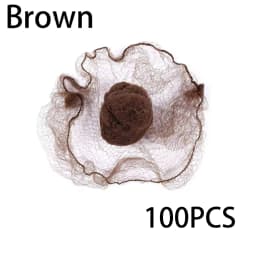 20/60/100Pcs Nylon Hair Net for Bun Black Blonde Brown 5mm Durable Mesh Hair Styling Tool for Wigs Hair Net for Hair Style