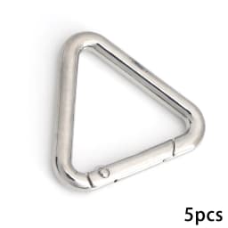 5pcs Triangle Key Ring, Spring Snap Clip Hook Trigger Keychain Kettle Buckle for Bags Purses