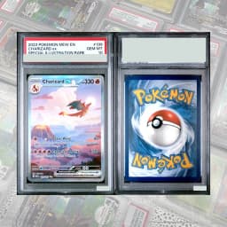 DIY Proxy PTCG Graded Collection Card Mew Vmax Secret Sword&shield Fusion Strike 269/264 English GEM MT10 Holographic Label Gift
