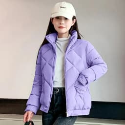 Winter Jacket Women's Stand collar Cotton Warm Coat Korean Loose Ladies Thicken Short Coat Solid Casual Student Jackets Female