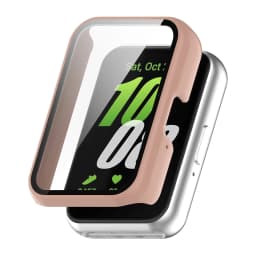 Glass+Case for Samsung Galaxy Fit 3 Accessories 2024 All-around Anti-scratch PC Frame Screen Protective Bumper galaxy fit3 cover