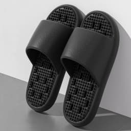 Women Summer Slippers Non Slip Quick Drying Shower Drainage Holes Soft Cushioned Breathable Beach Pool Shoes Slide Sandals