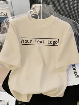 Customized Personalized Your Text Logo Female T Shirts Cotton Breathable Soft Workwear Casual Loose Home Clothes Trendy Y2K Tee