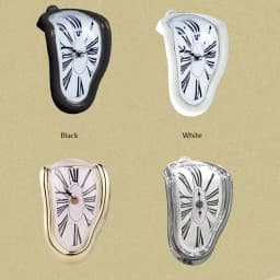 2023 New Novel Surreal Melting Distorted Wall Clocks Surrealist Salvador Dali Style Wall Decororation Home Garden Clock