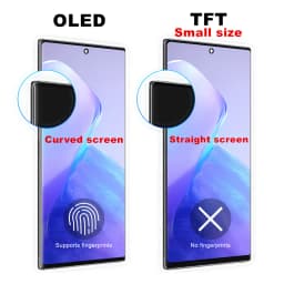 AMOLED Note 20 Ultra Screen For Samsung Galaxy Note20 Ultra 4G 5G N986B LCD Display Touch Screen With Frame Fingerprint N985F