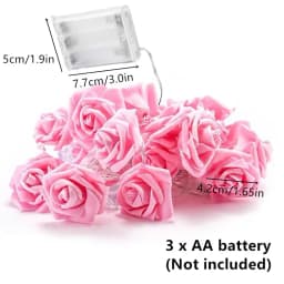 Battery Box 3M LED String Light Red Pink White Blue Rose Flower Fairy Garland Lights for Wedding Christmas Party Room Decoration