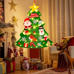 DIY Felt Christmas Tree Christmas Decoration for Home Navidad Noel 2025 New Year Christmas Ornaments Santa Claus Xmas Kids Gifts