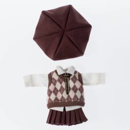 Ob11 Doll British Style Vest Set Doll School Uniform Doll Peaked Cap Accessories For Ymy, Nendoroids P9, 1/12 Bjd, Gsc, Molly