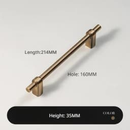 Antique Bronze Solid Brass Cabinet Handle and Knob Drawer Knobs T Bar Bedroom Kitchen Cupboard Hardware / Drawer Handles