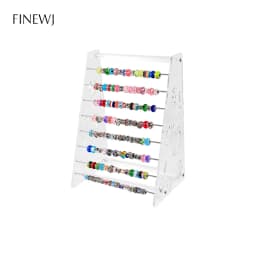 Transparent Acrylic Pendant Earring Display Stand Rod Bracelet Beads Collection Holder Rondelles Rack Trollbeads E Series Charms