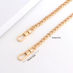 Iron Flat Chain for Handbag Shoulder Bag Crossbody Bag Purse Chain Strap Replacement DIY Purse Making