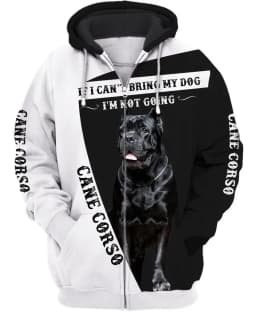 1 Piece Custom Your Picture Never Underestimate An Old Man With A Cane Corso 3D Print Hoodies Men For Women Pullovers Zipper Hoo