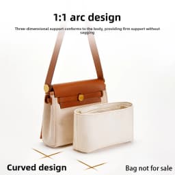 Bag Organizer Insert For Mini Herbag Inner Bag Nylon Lining Reconstruction Storage Bag Support Bag Insert Bag Accessories