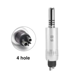 WRC Dental Inner Channel Low Speed Handpiece Set 1:1 Direct Drive Fiber Optic Contra Angle Straight Handpiece Air Motor 40000rpm