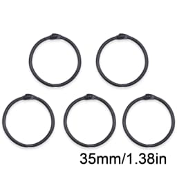 5Pcs Alloy Binder Rings Set Assorted Sizes Gold Color Loose Leaf Rings Multipurpose Book Rings for Office School DIY Crafts
