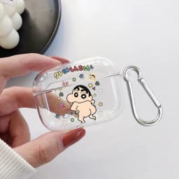 Case For Airpods 1 Pro 3 2 Pro2 Pro3 4 Clear Earphone Cases Cover Pajamas Crayon Shin Chan