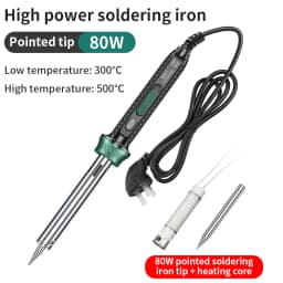 LUXIANZI Electric Solder Iron High Power 220V External Heat Adjustable Temperature Welding Pen Repair Tool With Indicator Light