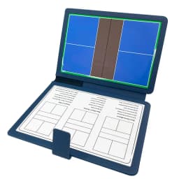 Folding Pickleball Coaching Board Double-Sided Magnetic Writable Erasable Game Training Portable 12.6 X 9.6 in Strategy Board