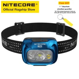 NITECORE NU31 USB-C Rechargeable Headlamp 550 Lumen Trail Running Fishing Trekking Headlight Work Light, Built in Li-ion Battery