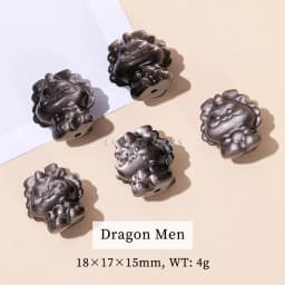 1 Pc Natural Stone Gold Silver Obsidian Carved Bead Cat Paw Pixiu Animals Cute Bead With Hole For Jewelry Making Diy Necklace