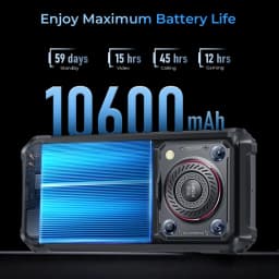 Oukitel WP36 Pro Rugged Smartphone 6.52' HD 60Hz 10600 MAh 6GB+256GB Mobile Phone Android 14 13MP+5MP NFC Cell Phone