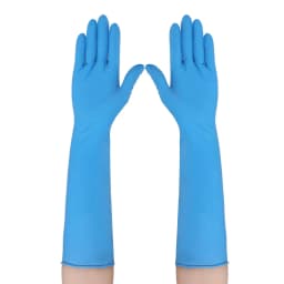 Disposable Nitrile Rubber Thiened Long Gloves for Rice Paddy Planting Labor Protection Summer Work Farming Special Use Gloves
