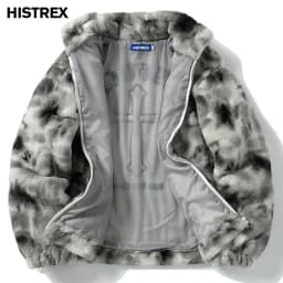 HISTREX Men Rabbit Fur Jacket Parkas,Hip Hop Fluffy Coat,Winter Fleece Overcoat,Outerwear Streetwear,Korean Women Y2k Clothing
