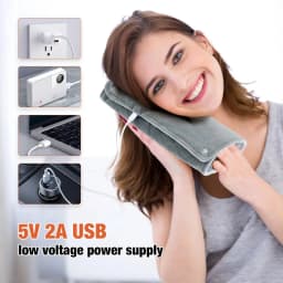 USB Thermostatic Hand Warmer for Winter Office and Home Use Shawl Warm Hands and Legs Short Velvet Fabric Heating Blanket