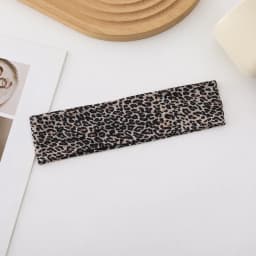 New High Elasticity Leopard Print Headband Wide-brimmed Sweat Absorbing Sports Headband Breathable Yoga Headband Sports