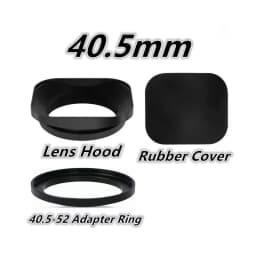 Square Shape Lens Hood 37mm 39mm 40.5mm 43mm 46mm 49mm 52mm For Canon Nikon Fujifilm Leica Panasonic