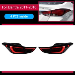 Car Lights for Hyundai Elantra LED Tail Light 2011-2016 Elantra Rear Stop Lamp Brake Signal DRL Reverse Automotive Accessories