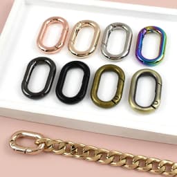 10/20Pcs Spring O Ring Buckles 13-32mm Openable Loop Carabiner Clip Hook for Bag Strap Keyring DIY Craft Hardware Accessories