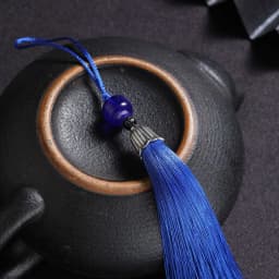10Pcs Tassels Silky Handmade Soft Tassels Jade Bead Tassels DIY Craft Jewelry Car Key Chain Decor Pendants Smooth Fringe Trim