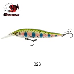 ESFISHING Wobble Hard Lure NAHAN 75mm 7.1g 0-2.4 Dive Fishing Baits Flow Floating Minnow Isca Artificial