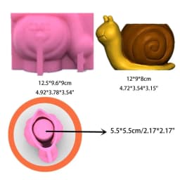 3D Animal Flowerpot Pen Holder UV Crystal Epoxy Mold Elephant Cement Plaster Clay Resin Silicone Mould DIY Crafts Casting Mold