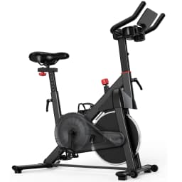 Superun Exercise Bike Home Ergometer Exercise Bike with Adjustable Magnetic Resistance Indoor Bicycle LCD Display 100 Kg Load Capacity