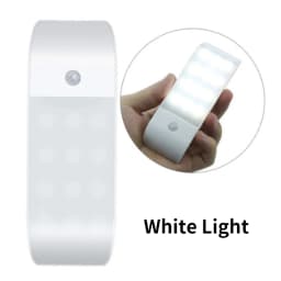 Rechargeable Night Light with Motion Sensor Led Lamp for Corridor Bathroom Closet Kitchen Under Cabinet 12LED High Brightness