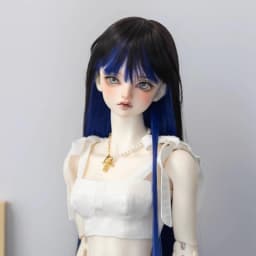 New Style 1/3 1/4 1/6 1/8 High Temperature Wire Striaght BJD Wig For Doll Hair Wig Two Colors