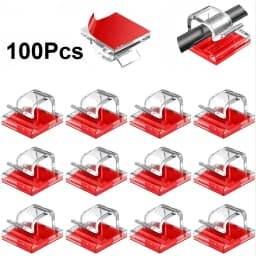 50/100Pcs Light Clips Hooks for Christmas Outdoor String Lights Clips Wire Holder for Hanging Lights Wall Cable Fairy Lights