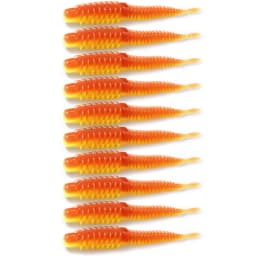 10PCS Soft Lures 6.5cm 7.5cm 8.5cm Thread TPE Worm Jig Hook Carp Fishing Crankbait Pesca Swimbait Gear Fishy Flavor Silicon Bait