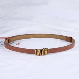 Thin Retro Gold Buckle Adjustable Women Belts Pu Leather Fashion Wild Skinny Waistbands Dress Jeans Pants Decorative Straps