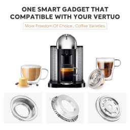 For Vertuo Pop Vertuoline Next Reusable Coffee Capsule Adapter Nespresso Converts to Vertuoline Pods Accessories iCafilas