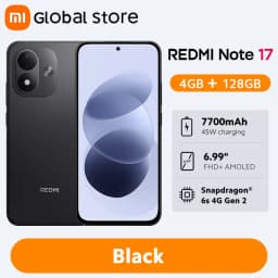Global Version Xiaomi Redmi Note 17 4G Smartphone 6.99" FHD+ AMOLED Display Snapdragon® 6s 4G Gen 2 CPU 7700mAh 45W 50MP Camera