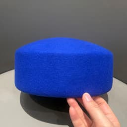 Retro Flight Attendant Ball Hat Women's 100% Wool Felt Beret Party Charming Hat Wedding Cocktail Party Medicine Box Hat