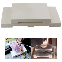 PHYHOO High Temperature Resistant Brick Heat Insulation Welding Plate Gold Silver Copper Welding Quartz Material Jewelry Tool