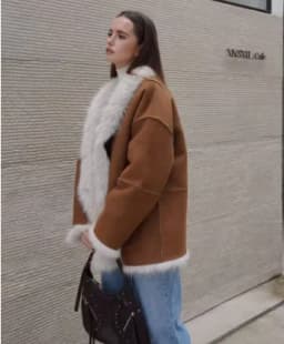 Women two side wear Fur Coat Single‑Breasted Warm Fluffy Plush Jacket Elegant Autumn Winter Outerwear