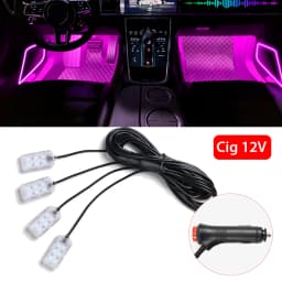 Foot Light Car Accessories LED Car Interior Ambient Foot Light with USB Atmosphere Decorative Lamps
