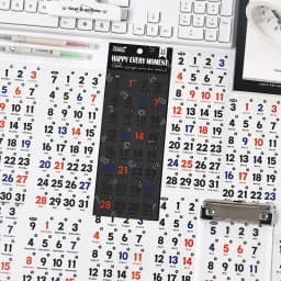 12 Sheets 365 day Date Stickers Planner Stick Labels Adhesive Diy Scrapbooking Stationery Agenda Diary Album journal supplies