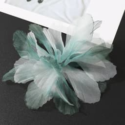 5PC 3D Organza Artificial Flowers Head For Home Wedding Decoration Gradient Bridal Headwear DIY Clothing Making Hair Accessories