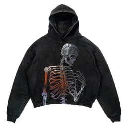 New Street Gothic Casual Letter Blast Print Pattern Men Clothing Fashion Hoodie Harajuku Retro Y2K Hoodie Sweatshirt